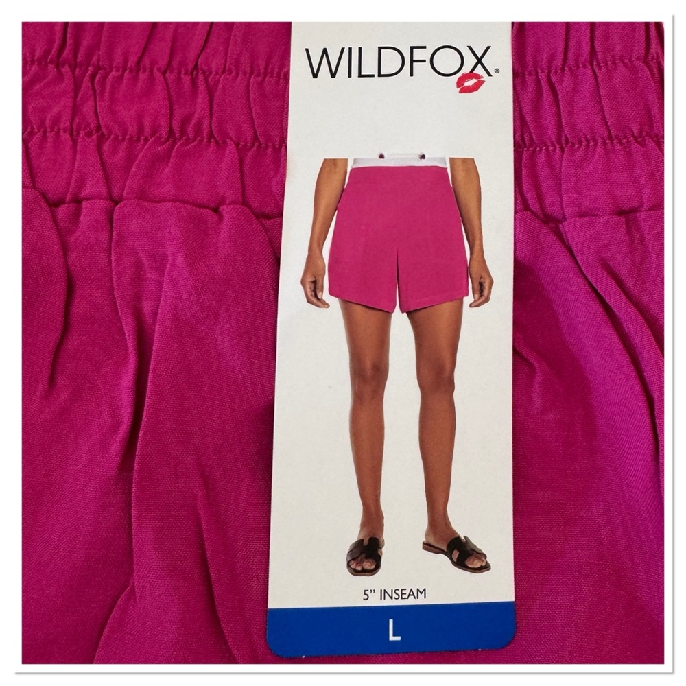 Wildfox Women’s Lightweight High Waist Pink Shorts